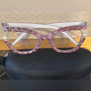 Stylish Pink Patterned Women's Glasses